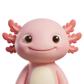 Kale’s axolotl companion