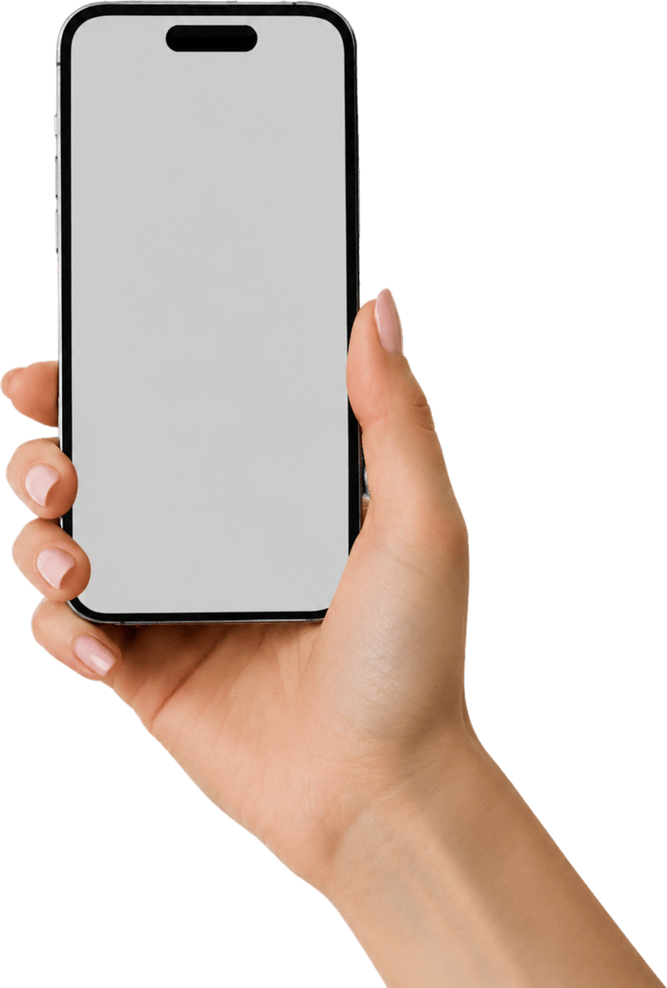 A parent holding a phone with a weekly note from Kale